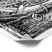 Tentacle Tank van Brian Benson Poster (Hoek)