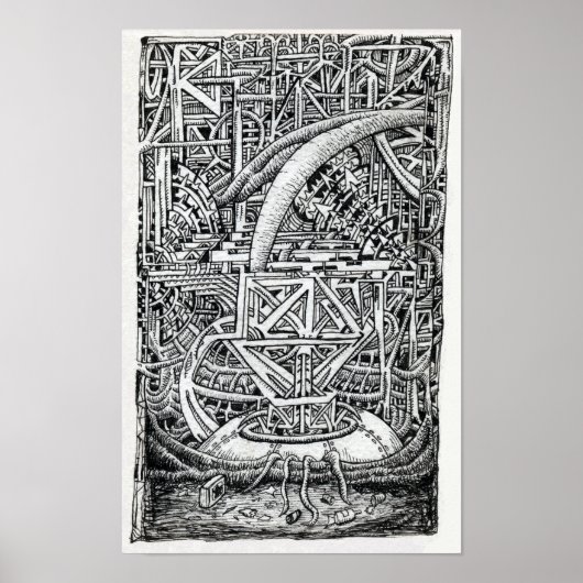 Tentacle Tank van Brian Benson Poster (Voorkant)
