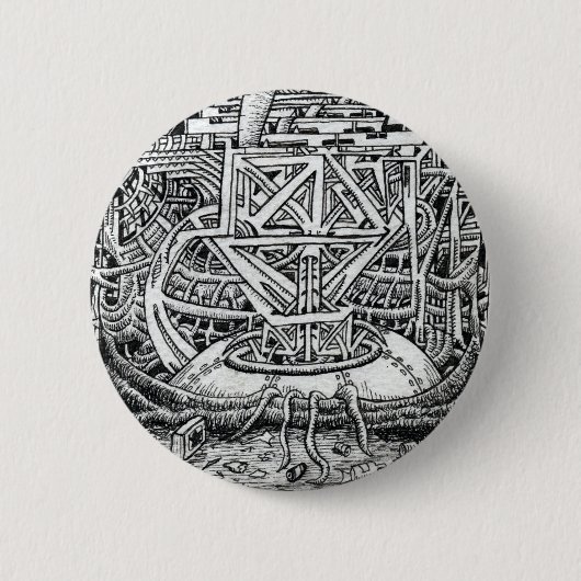 Tentacle Tank van Brian Benson Ronde Button 5,7 Cm (Voorkant)