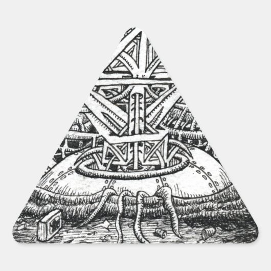 Tentacle Tank van Brian Benson Sticker (Voorkant)