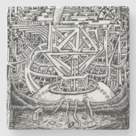 Tentacle Tank van Brian Benson Stone Onderzetter