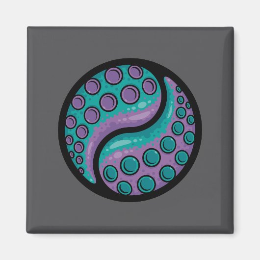 Tentacle Yin Yang Magneet (Voorkant)