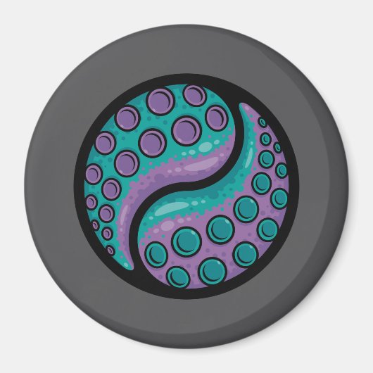 Tentacle Yin Yang Magneet (Voorkant)