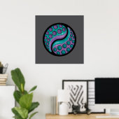 Tentacle Yin Yang Poster (Thuiskantoor)