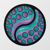 Tentacle Yin Yang Raamsticker (Vel)