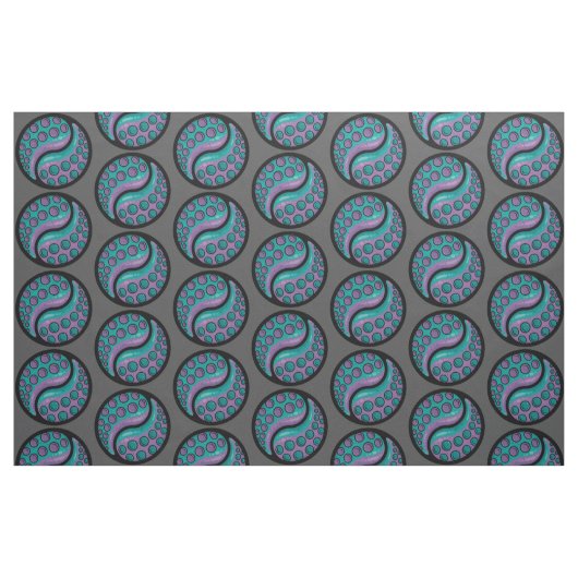 Tentacle Yin Yang Stof (Fat Quarter)