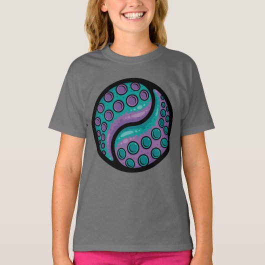 Tentacle Yin Yang T-shirt (Voorkant)