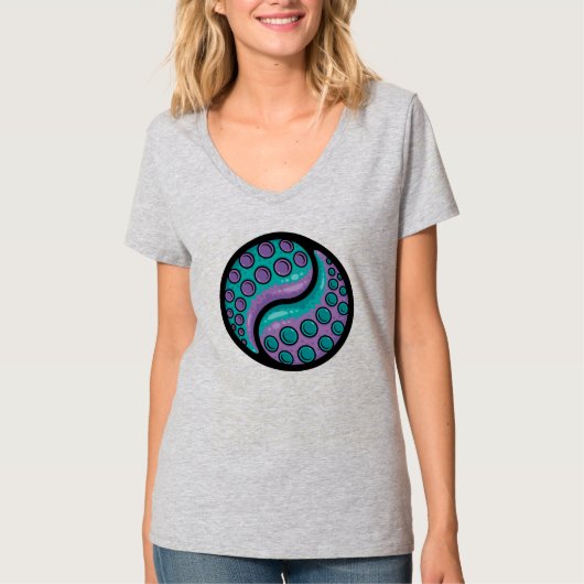 Tentacle Yin Yang T-shirt (Voorkant)