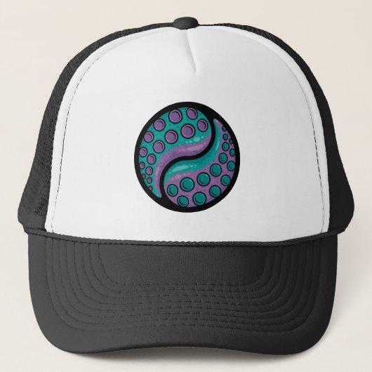 Tentacle Yin Yang Trucker Pet (Voorkant)