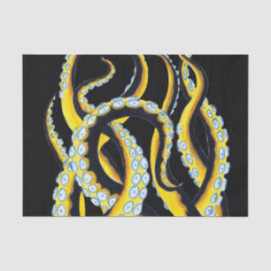 Tentacles Donkere inkt Tissuepapier