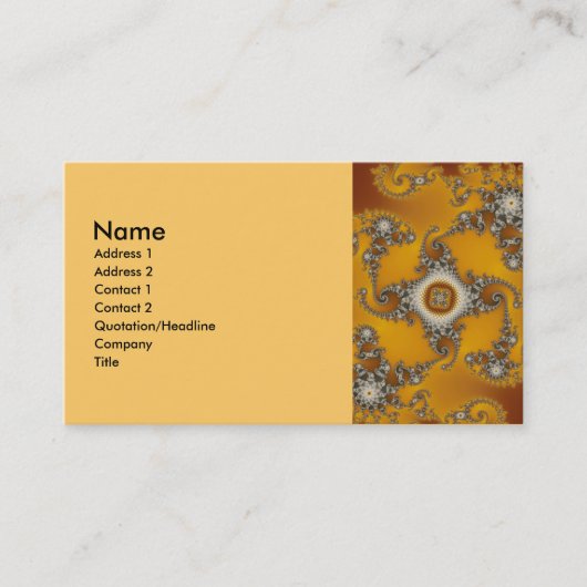 Tentacles Fractal Visitekaartje (Voorkant)