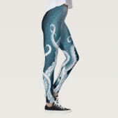 Tentacles Galaxy Blue Moon Rays Leggings (Rechts)