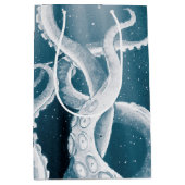 Tentacles Galaxy Blue Moon Rays Medium Cadeauzakje (Voorkant)