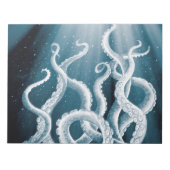Tentacles Galaxy Blue Moon Rays Notitieblok (Voorkant)