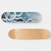 Tentacles Galaxy Blue Moon Rays Persoonlijk Skateboard (Horizontaal)