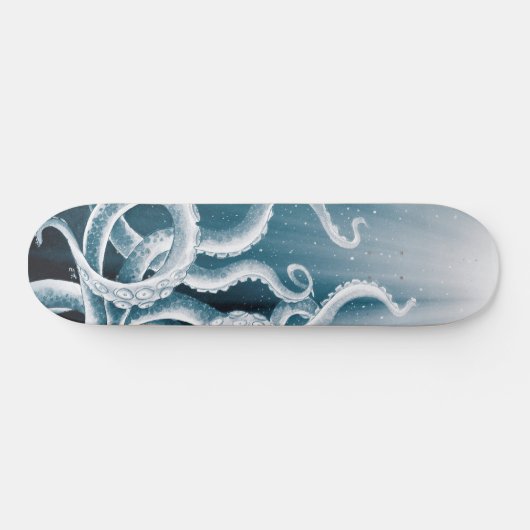 Tentacles Galaxy Blue Moon Rays Persoonlijk Skateboard (Horizontaal)