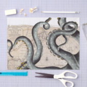 Tentacles Grey Map Tissuepapier (Craft)
