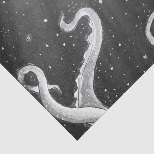 Tentacles Moon Rays Tissuepapier (Detail)