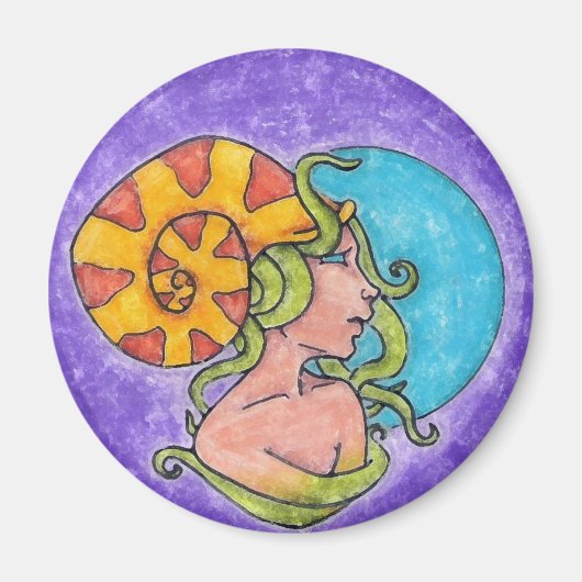 Tentakel meisje magneet (Voorkant)