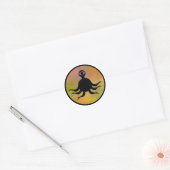 Tentakel Monster Hazard Ronde Sticker (Envelop)