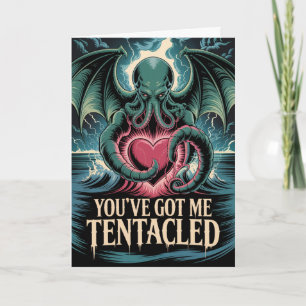Tentakel Valentijnkaart Cthulhu Eldritch Lovecra Kaart