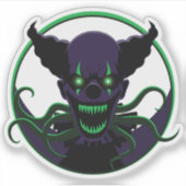 tentakelclown sticker (Voorkant)
