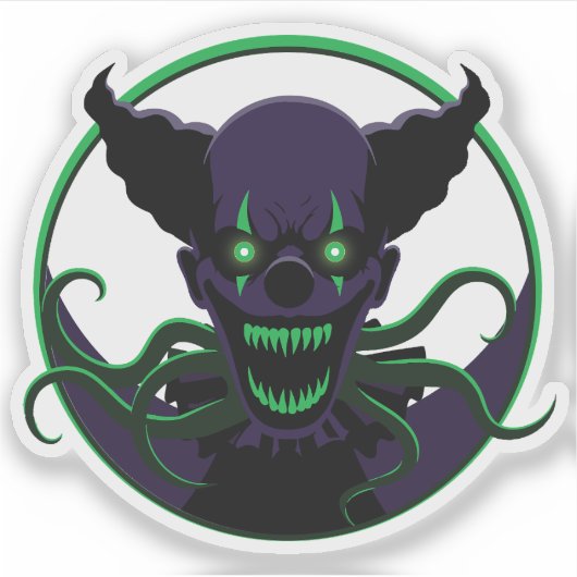 tentakelclown sticker (Voorkant)