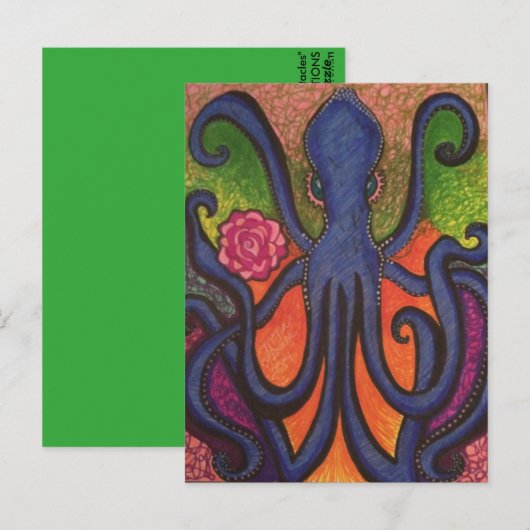 "Tentakels" Briefkaart (Voorkant / Achterkant)