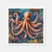 Tentakels diep Zee Servet (Voorkant)
