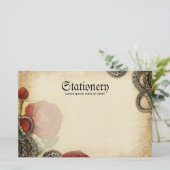Tentakels En Rozen Briefpapier (Staand voorkant)