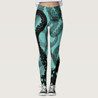 Tentakels, gevlekte groene Leggings voor zeelieden