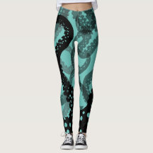 Tentakels, gevlekte groene Leggings voor zeelieden