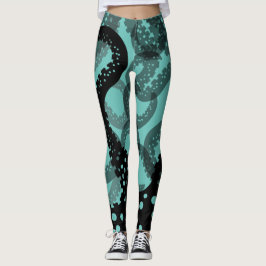 Tentakels, gevlekte groene Leggings voor zeelieden