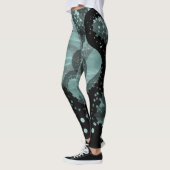 Tentakels, groen seafoam in de Leggings van het Ze (Links)