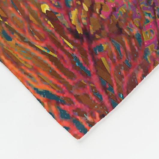 Tentakels in de knoop fleece deken (Hoek)