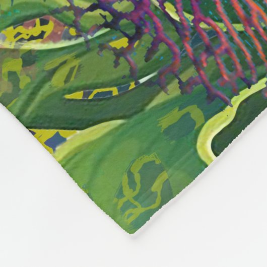 Tentakels in de knoop fleece deken (Hoek)