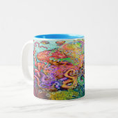 Tentakels Mok met tweetone koffie (Voorkant links)