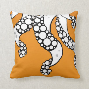 Tentakels (Oranje) Pillow Kussen