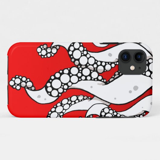 Tentakels (rood) iPhone 5 Hoesje (Achterkant (horizontaal))