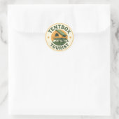 Tentbox Toeristensticker Ronde Sticker (Tas)