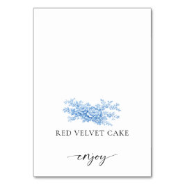 Tented Food Label Wedding Buffet Chinoiserie Kaart