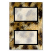 Tented Leopard Print Blank Place Card Tafelkaart Kaart (Voorkant)