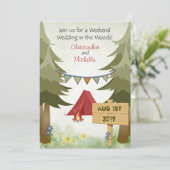 Tenten en camping Weddenschappen Kaart (Staand voorkant)