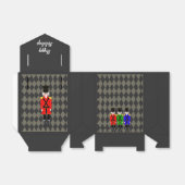 Tentgunst, Kerstmis, Notenkraker Diamantontwerp Bedankdoosjes (Uitgevouwen)