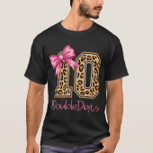 Tenth Years Old Girl Birthday Bow Coquette Leopard T-shirt (Voorkant)