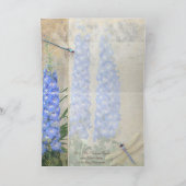 Tentnummer Tent Kaart Dragonfly Butterfly Floral (Binnen)