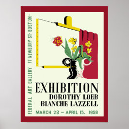 Tentoonstelling Amerikaanse vrouwelijke schilders Poster