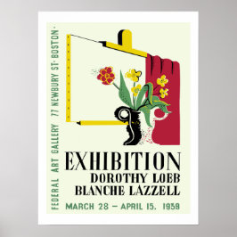 Tentoonstelling Amerikaanse Vrouwelijke Schilders Poster