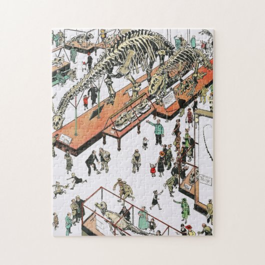 tentoonstelling Dinosaur Museum voor Natuurgeschie Legpuzzel (Verticaal)