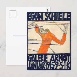 Tentoonstelling in Arnot Gallery | Egon Schiele | Briefkaart